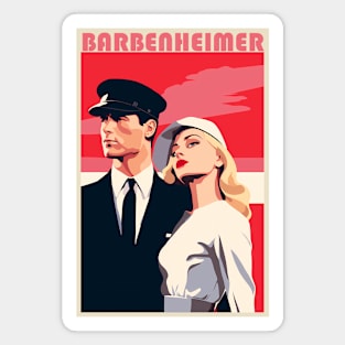 Barbie x Oppenheimer | Barbenheimer retro Magnet